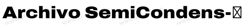 Archivo SemiCondens字体转换